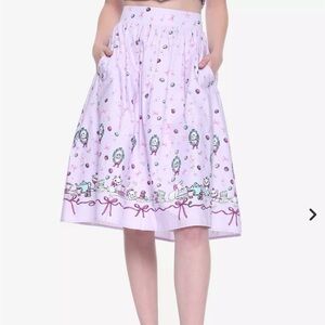 💜Disney Aristocats Marie Pink Purple A-Line Skirt Whimsical Retro Charm Soft
